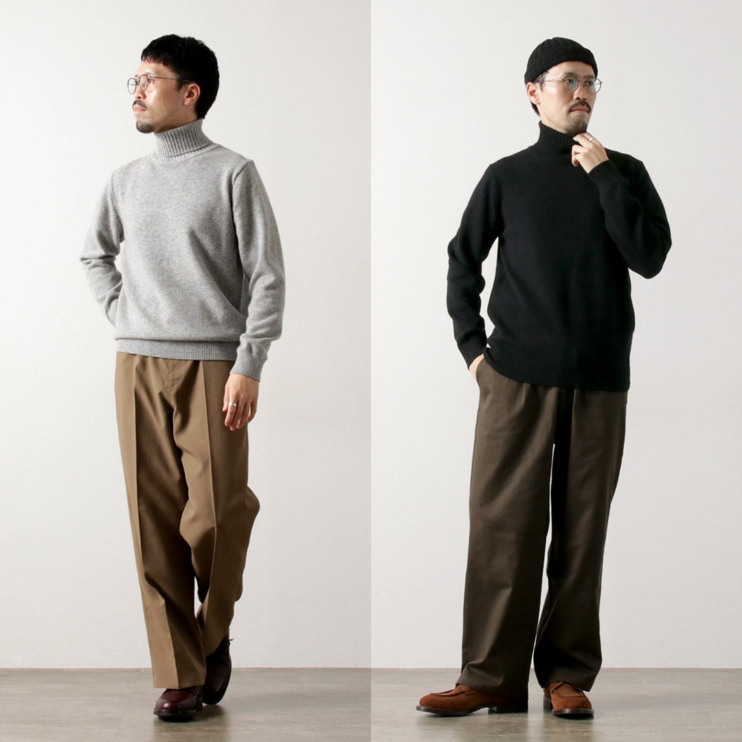 Mooncastle / Cashmere Silk Lambs Wool Turtleneck