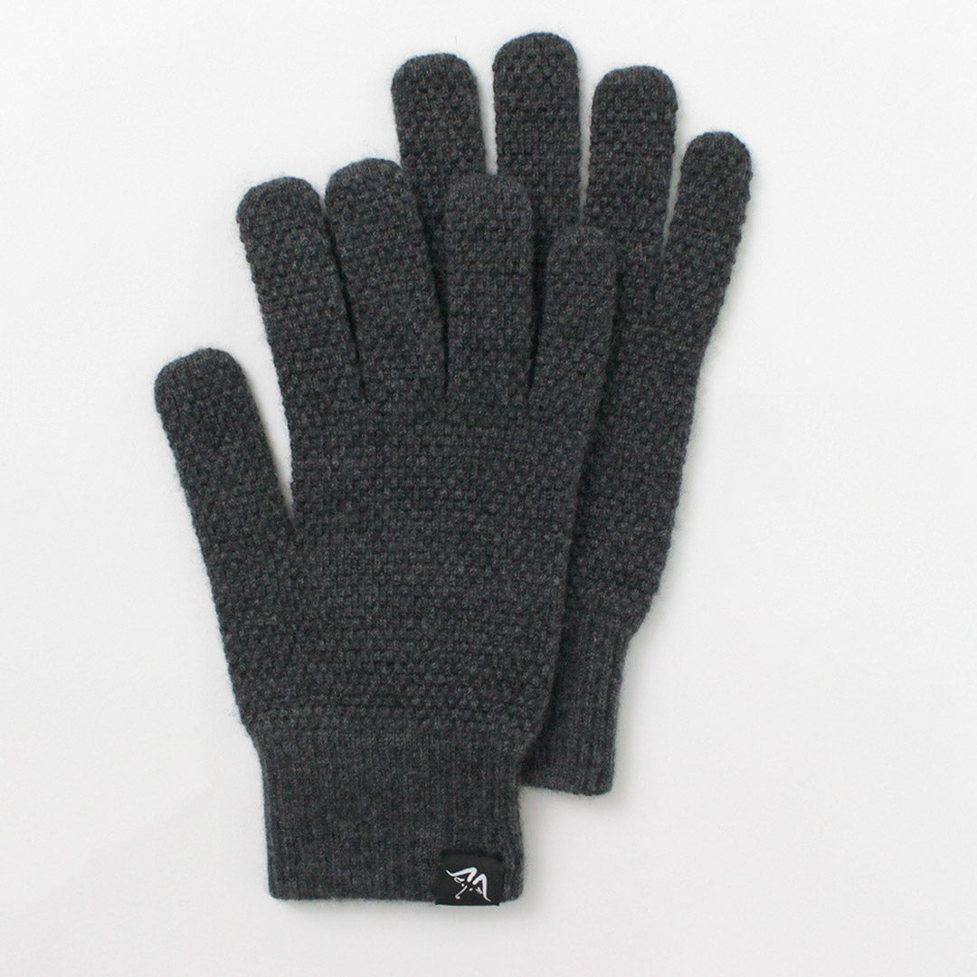 MOONCASTLE / Seedstitch cashmere gloves