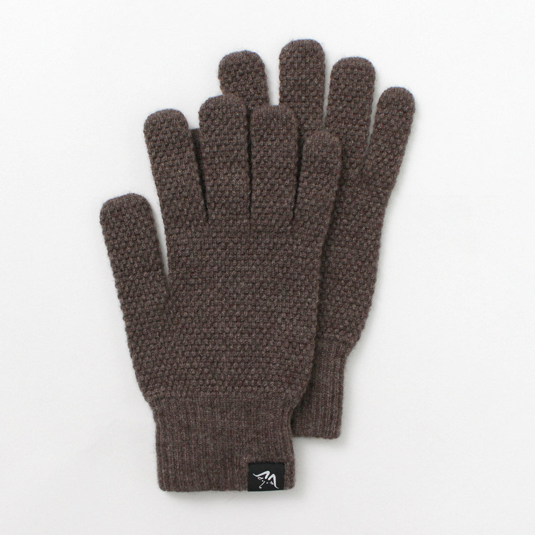 MOONCASTLE / Seedstitch cashmere gloves