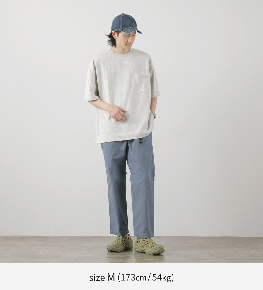 GOHEMP / Wide slit T-shirt Heather