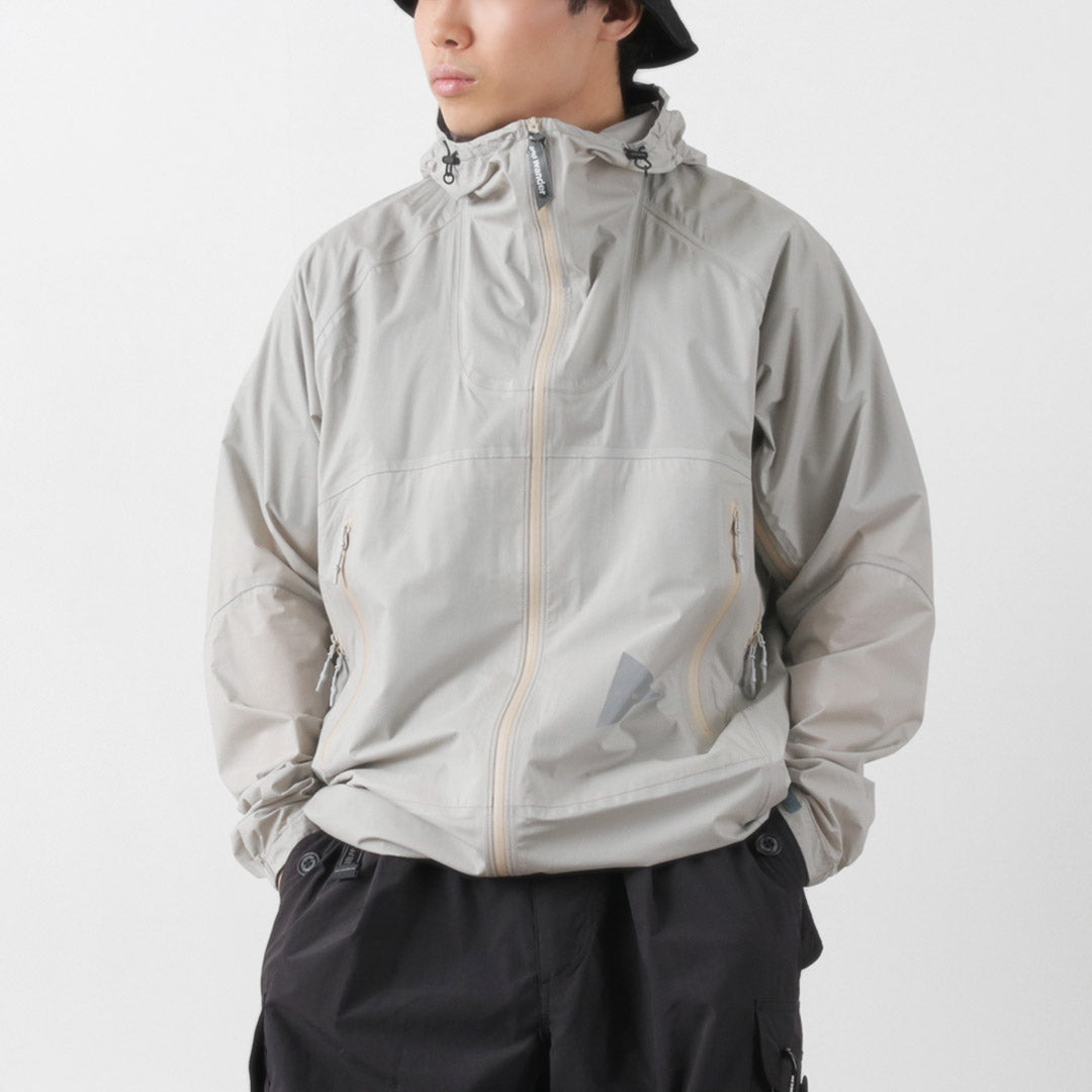 AND WANDER / 3 Layer Ultralight Rain Jacket