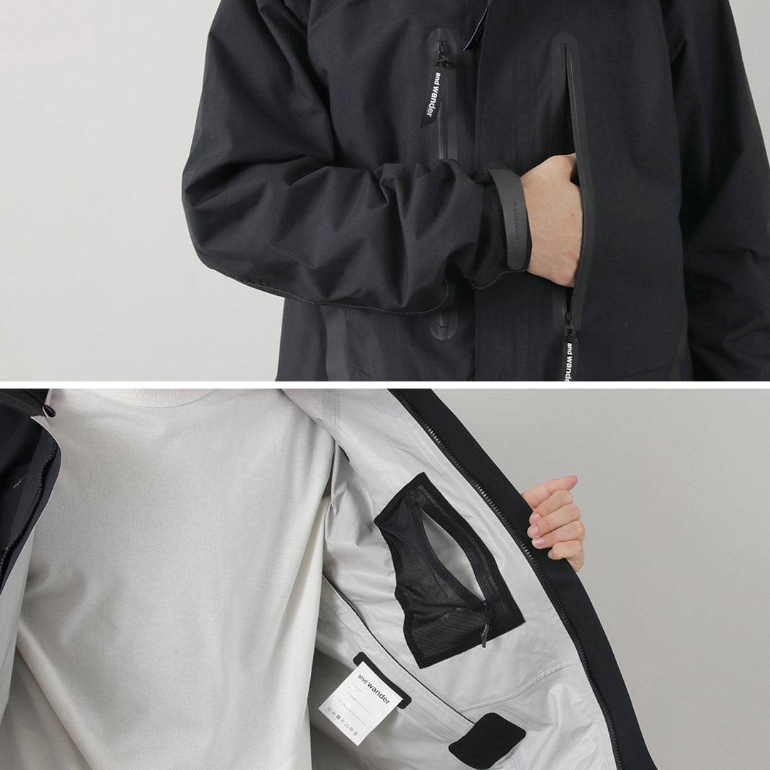 AND WANDER / 2.5-Layer Hiker Rain Jacket