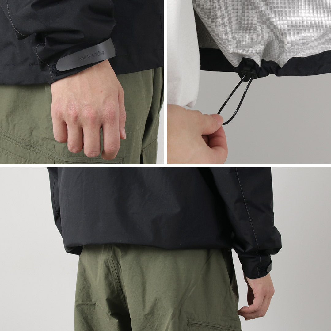 AND WANDER / 2.5-Layer Hiker Rain Jacket