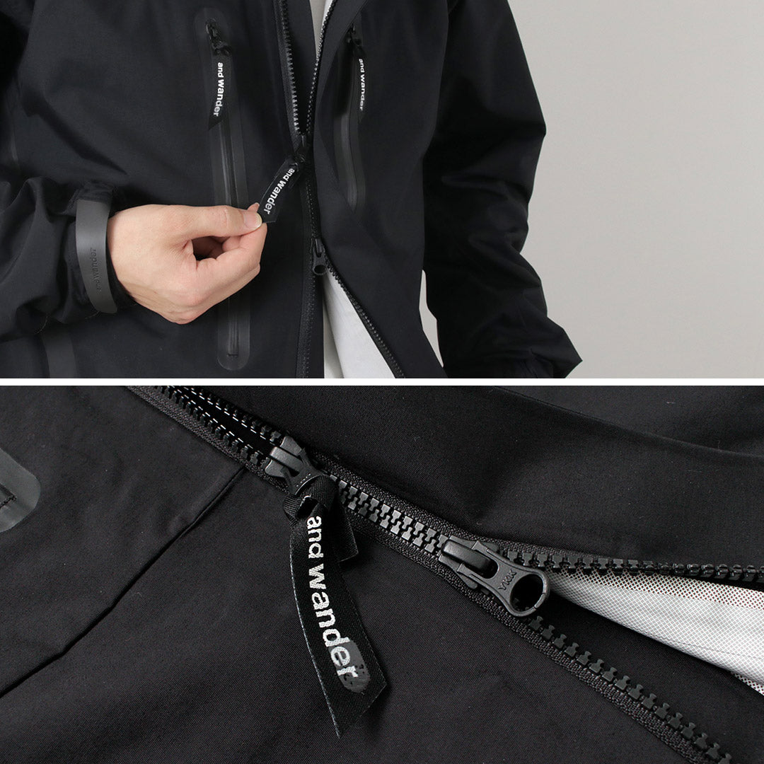 AND WANDER / 2.5-Layer Hiker Rain Jacket