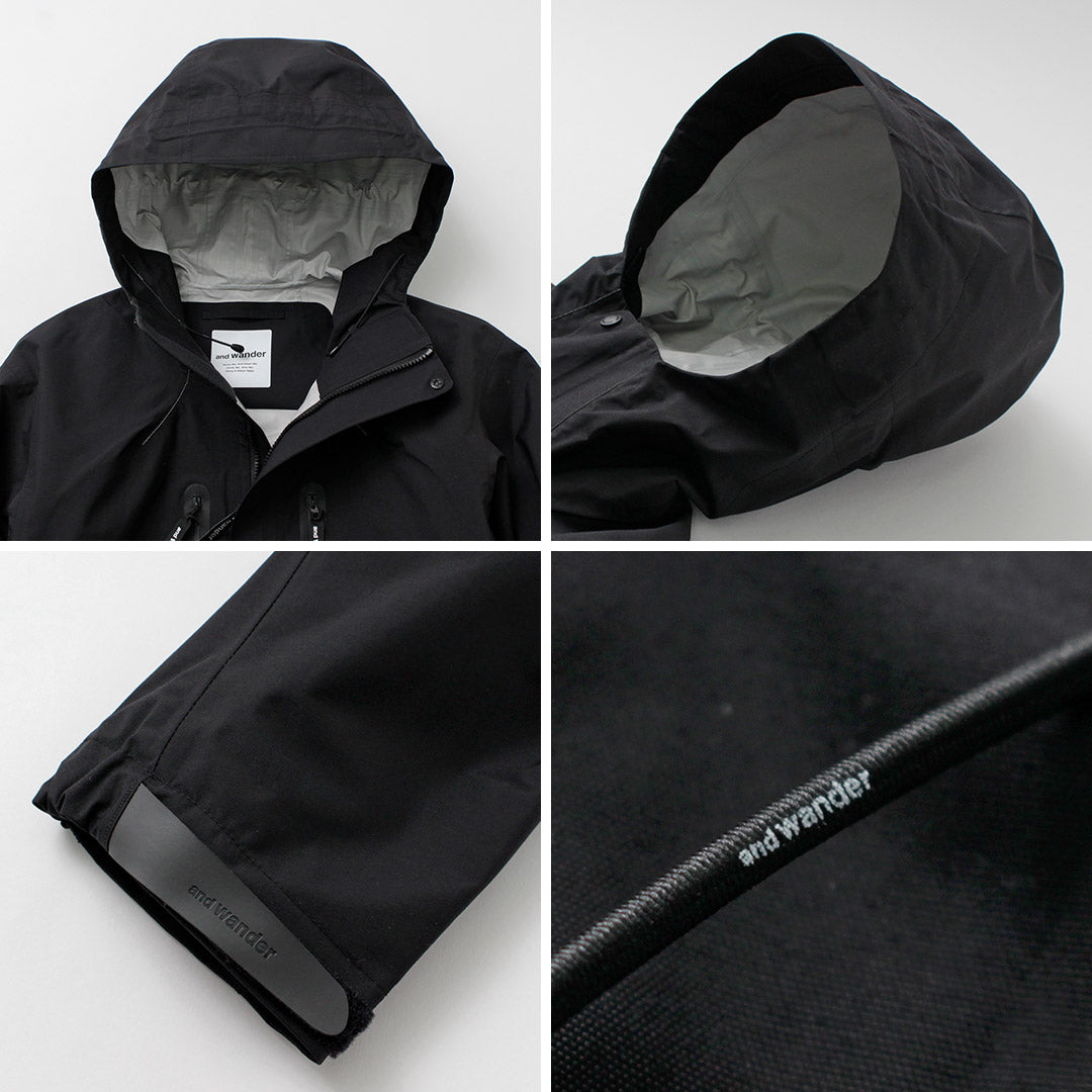 AND WANDER / 2.5-Layer Hiker Rain Jacket