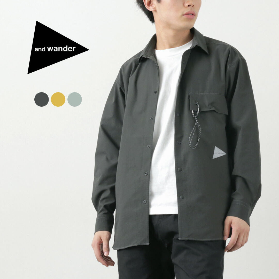 AND WANDER / Dry Breathable  Long Sleeve Shirt