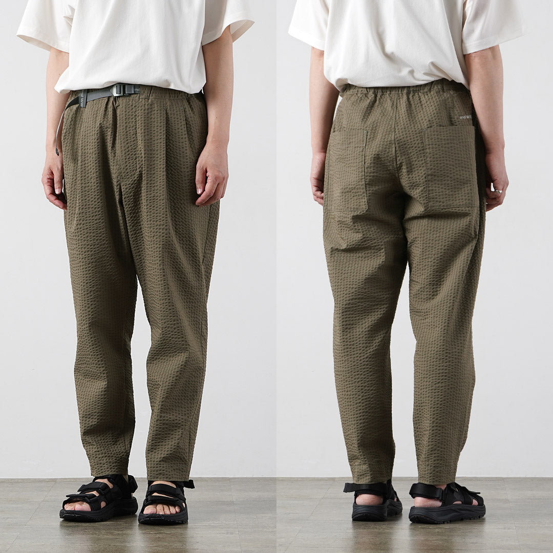 AND WANDER / Dry Soft Seersucker Pants