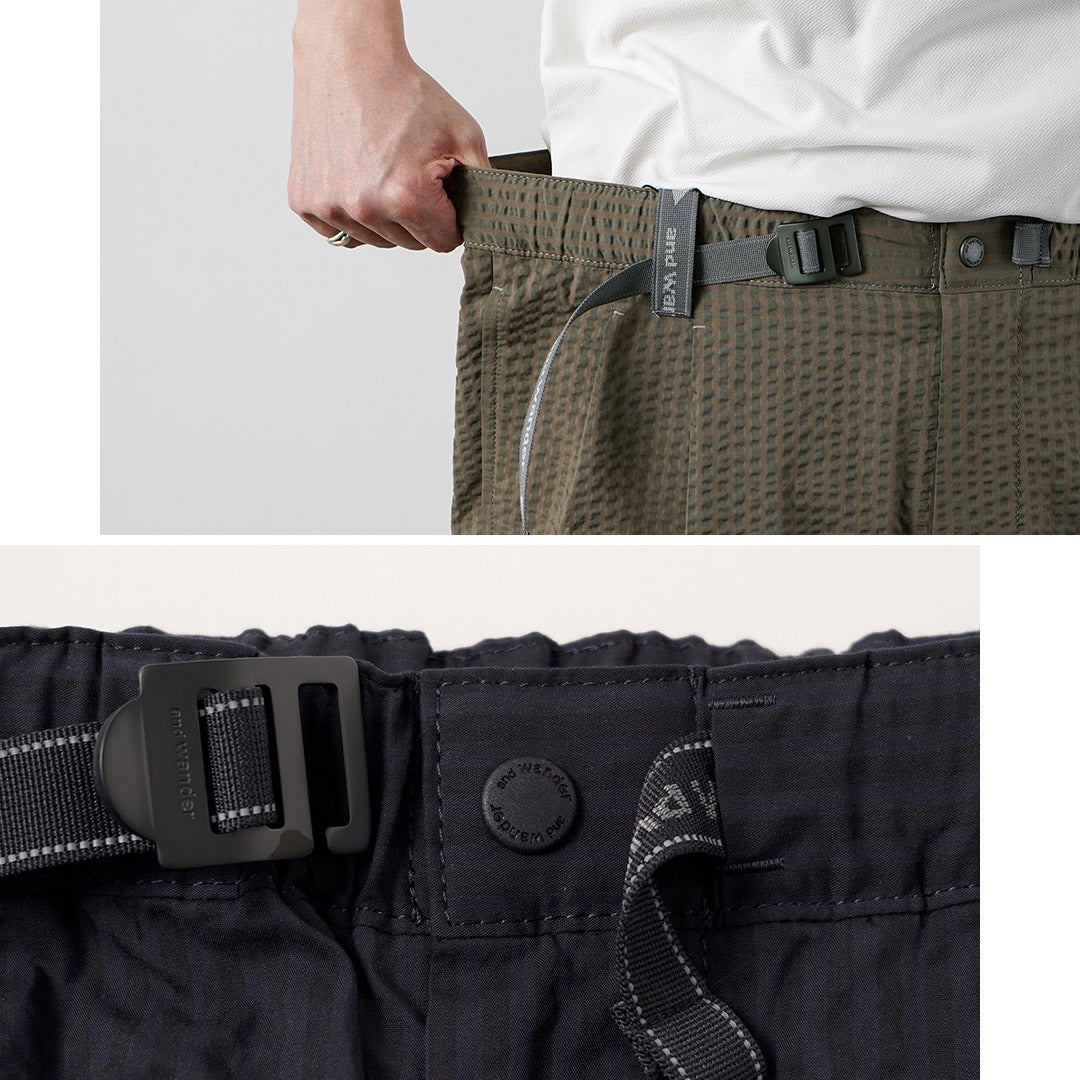 AND WANDER / Dry Soft Seersucker Pants