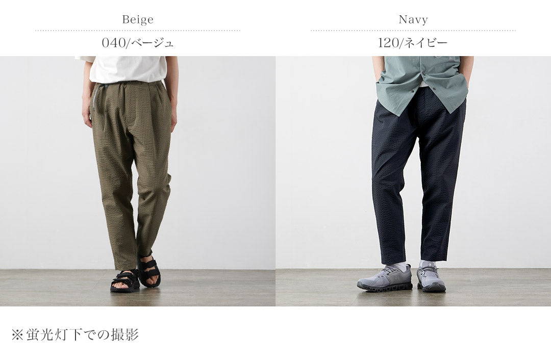 AND WANDER / Dry Soft Seersucker Pants
