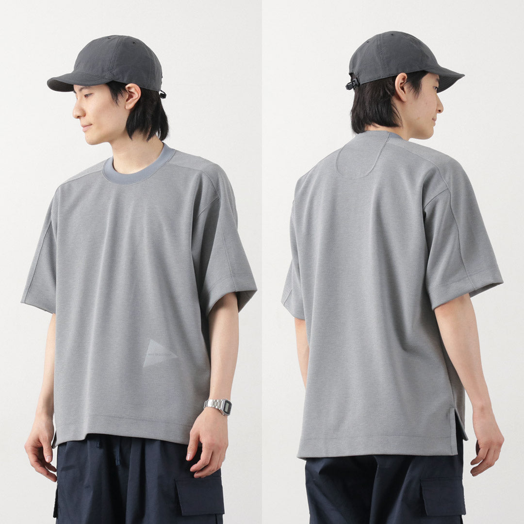 AND WANDER / UV-cut dry short sleeve t-shirt