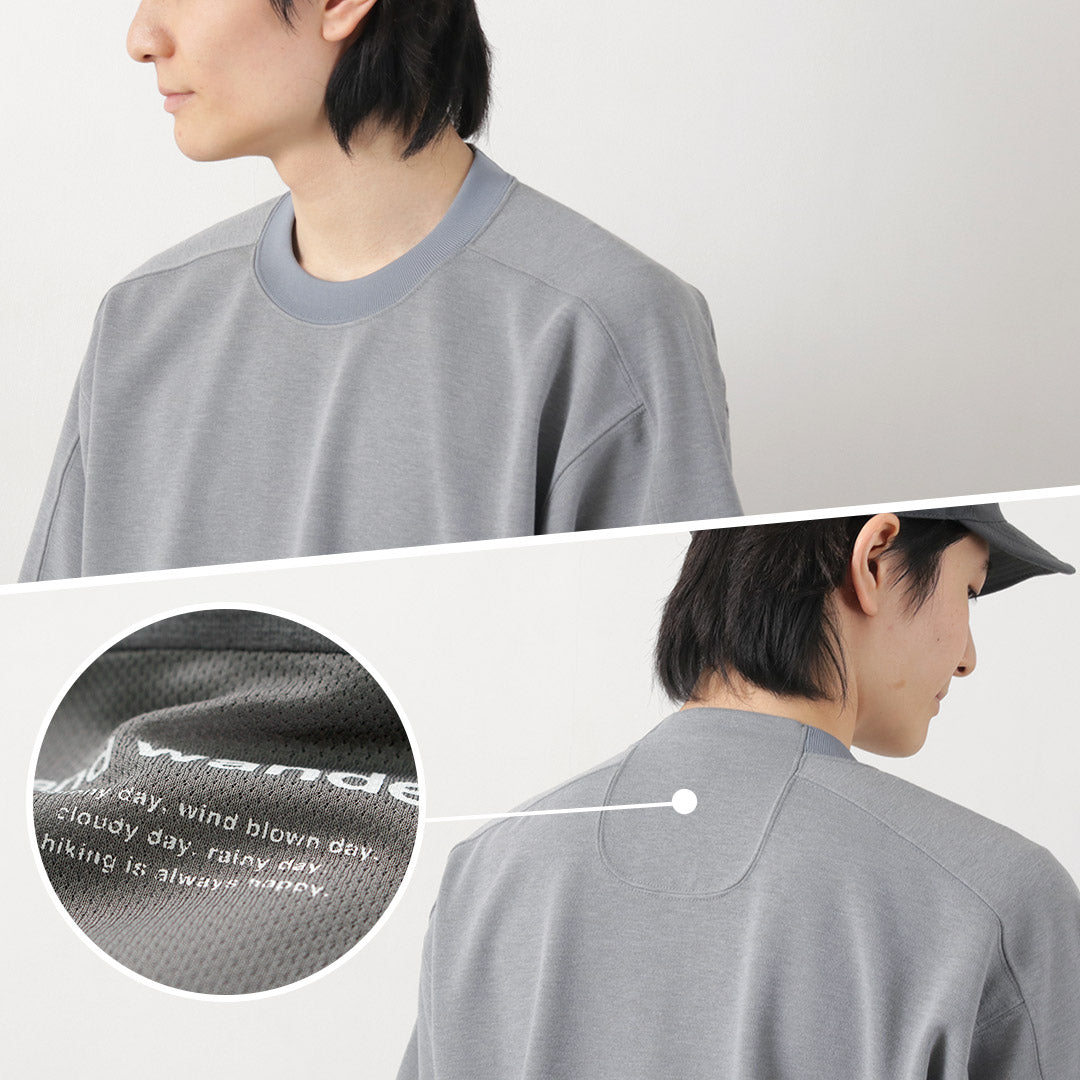 AND WANDER / UV-cut dry short sleeve t-shirt