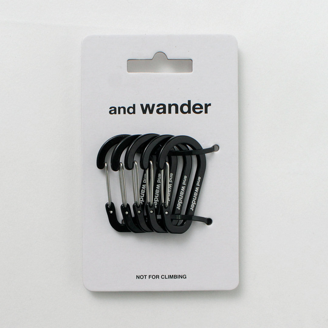 AND WANDER / Mini carabiner set