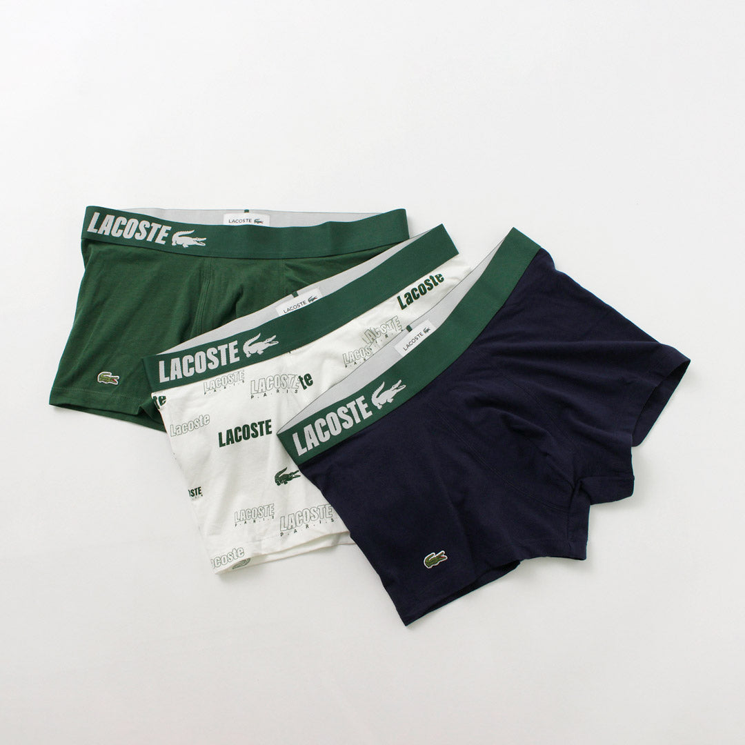 Design Lacoste / Logo Design Shorts boxer de 3 paquetes