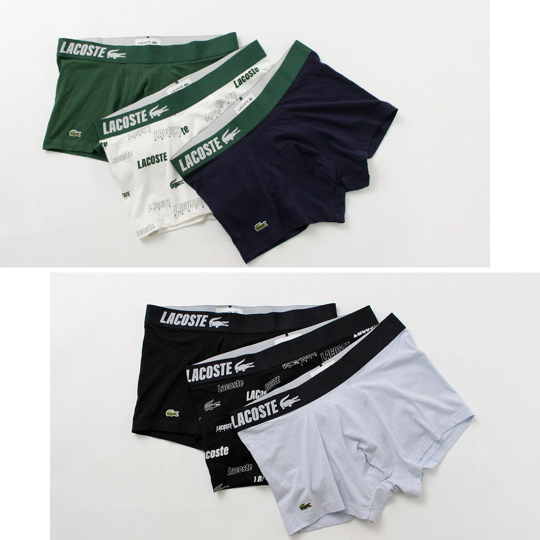 LACOSTE / Logo design 3-pack boxer shorts