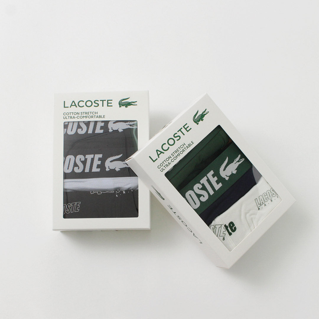 LACOSTE / Logo design 3-pack boxer shorts