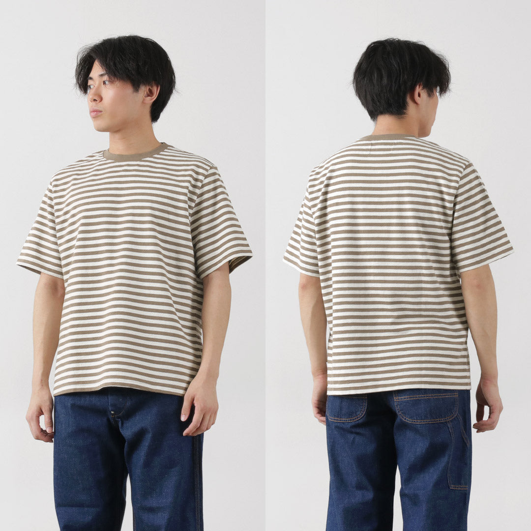 WAX LONDON / Dean Short Sleeve Striped T-Shirt Jolt Stripe