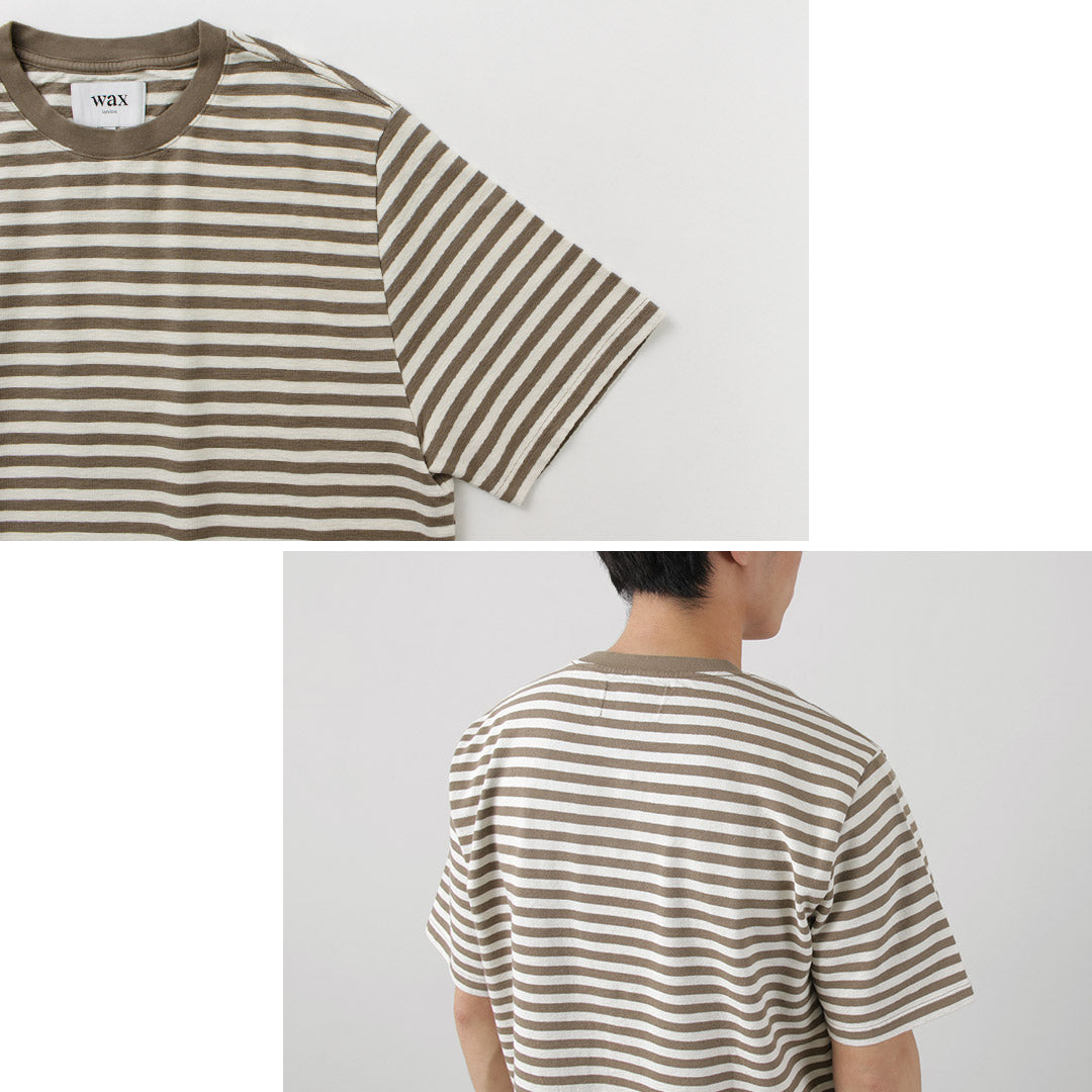 WAX LONDON / Dean Short Sleeve Striped T-Shirt Jolt Stripe