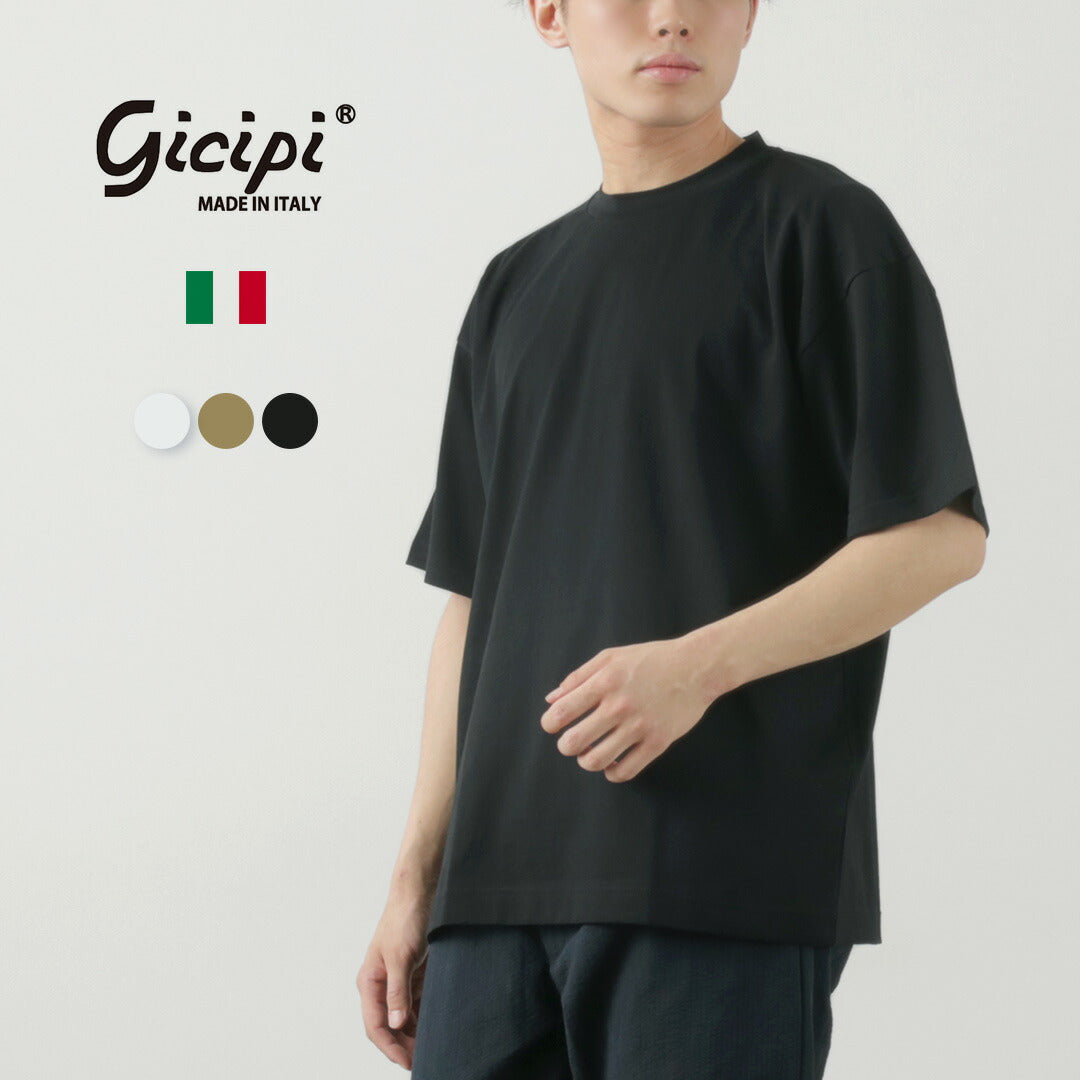 GIECIPI / GRANCHIO CREW NECK LELSTED FIT THER 티셔츠