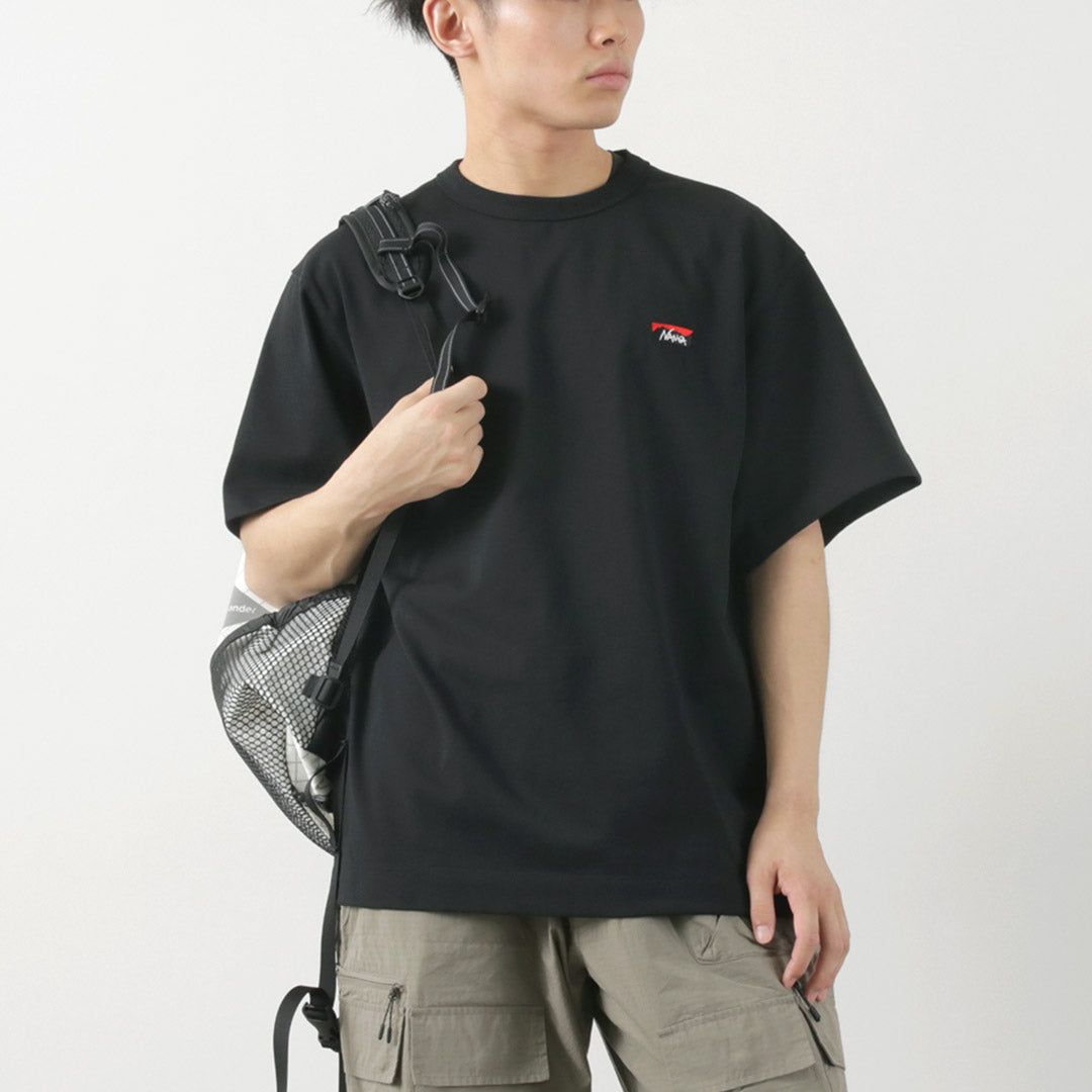 NANGA / Eco Hybrid Box Logo Embroidery T-Shirt