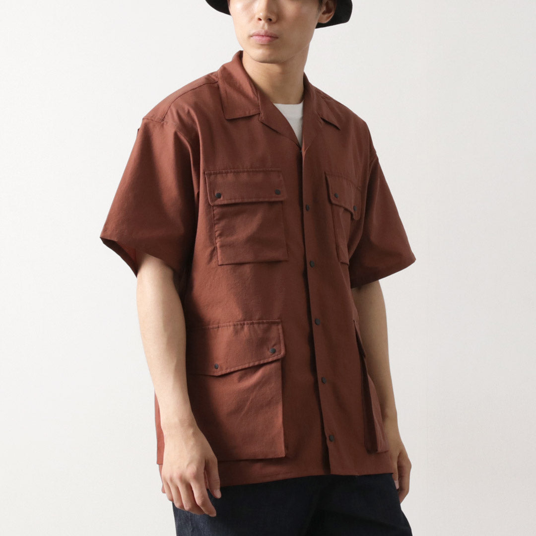 NANGA / Dot Air Utility pocket Short Sleeve Shirt