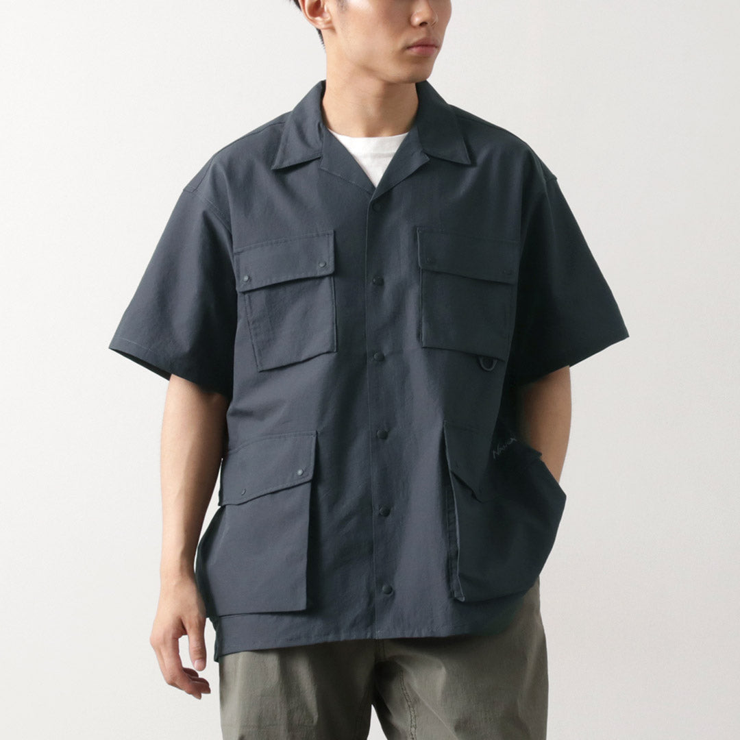 NANGA / Dot Air Utility pocket Short Sleeve Shirt