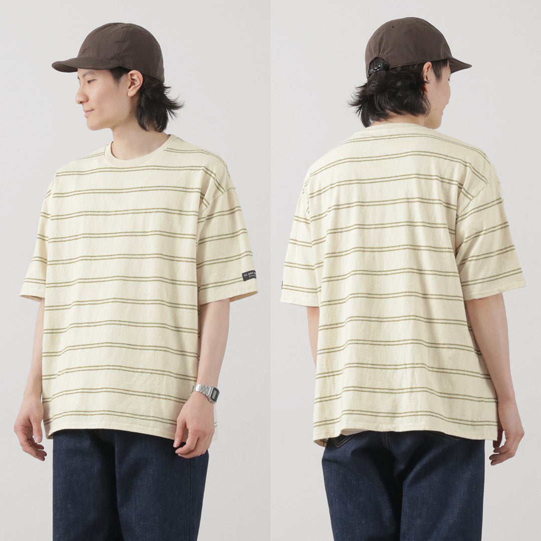 ILL ONE EIGHTY / Retro stripe T-shirt