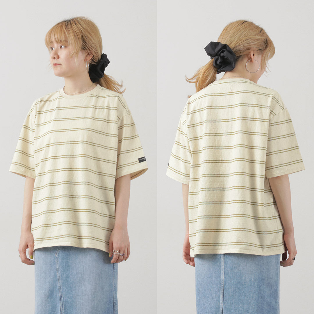 ILL ONE EIGHTY / Retro stripe T-shirt