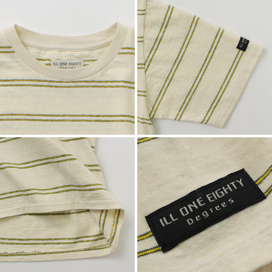 ILL ONE EIGHTY / Retro stripe T-shirt