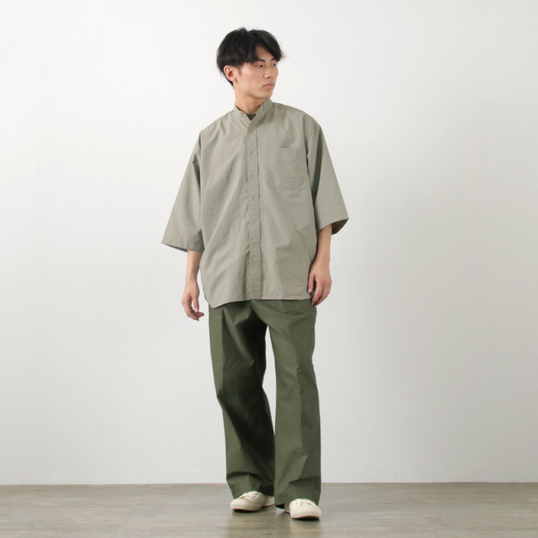 Burlap Outfitter / 7/10 슬리브 밴드 칼라 셔츠