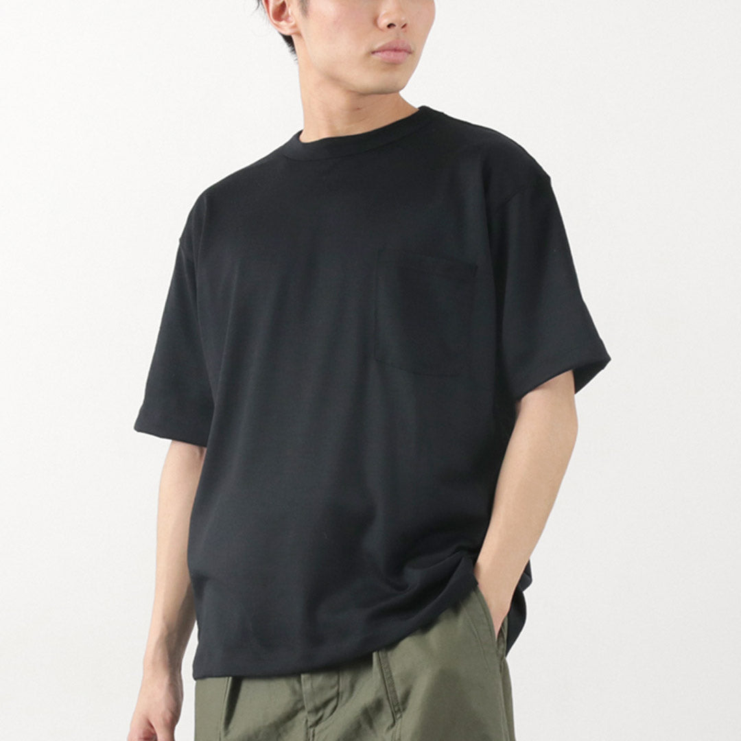 Burlap Outfitter / Short Sleeve Merino Wool Pocket 티셔츠