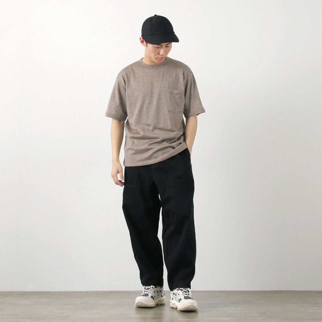 Burlap Outfitter / Short Sleeve Merino Wool Pocket 티셔츠