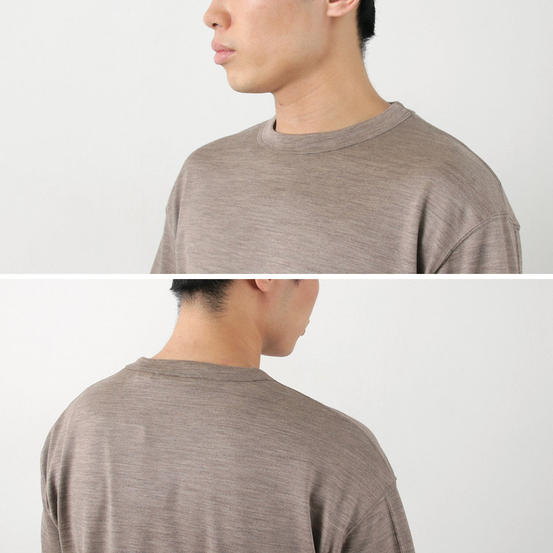 Burlap Outfitter / Short Sleeve Merino Wool Pocket 티셔츠