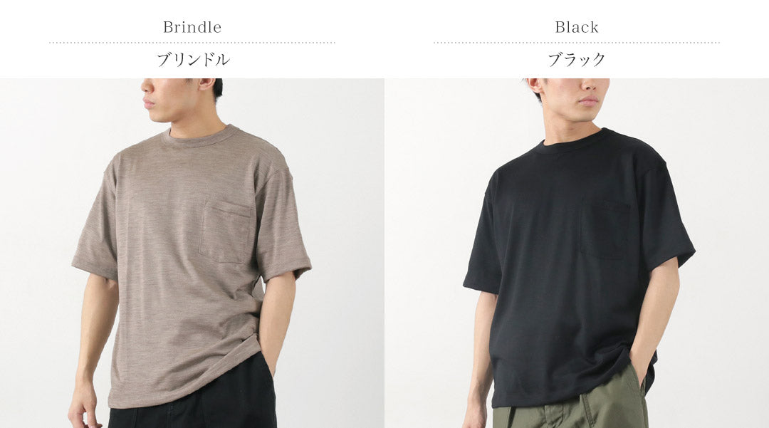 Burlap Outfitter / Short Sleeve Merino Wool Pocket 티셔츠