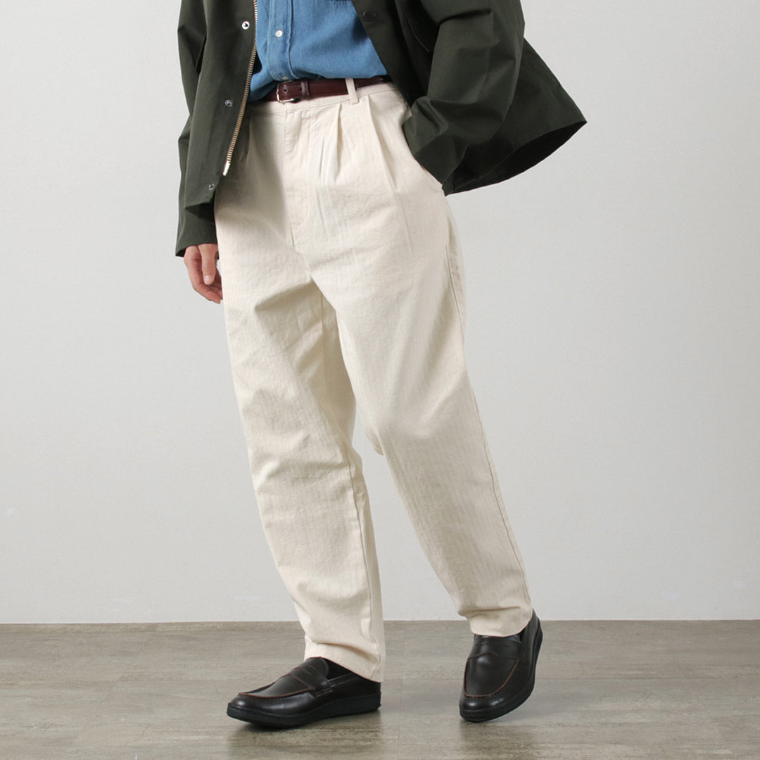 PARAGES / Double Pleated Pants Cotton