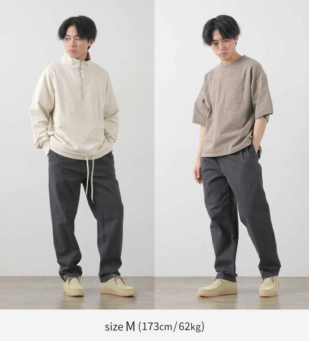 PARAGES / Double Pleated Pants Cotton