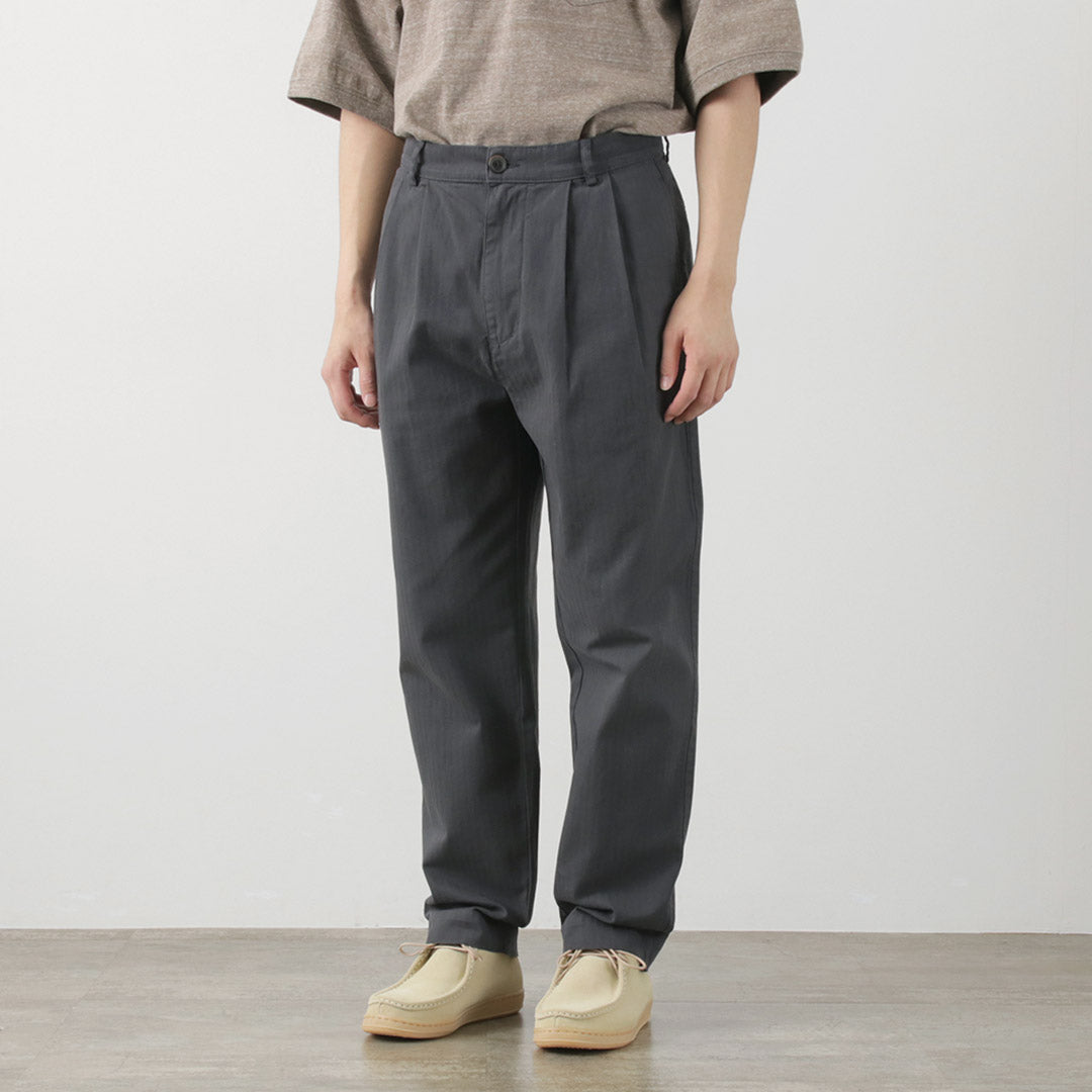 PARAGES / Double Pleated Pants Cotton