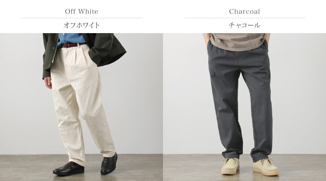 PARAGES / Double Pleated Pants Cotton