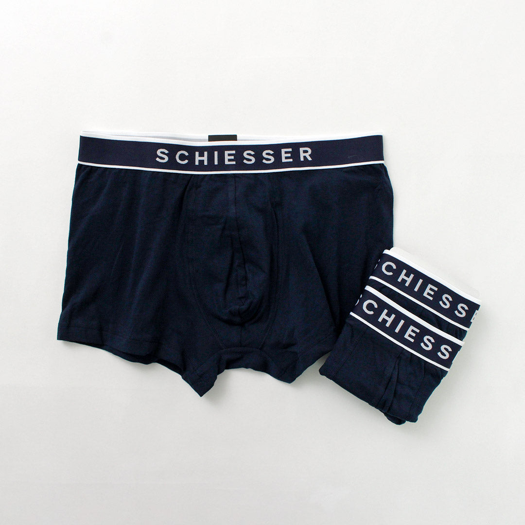 Schiesser /徽標拳擊褲