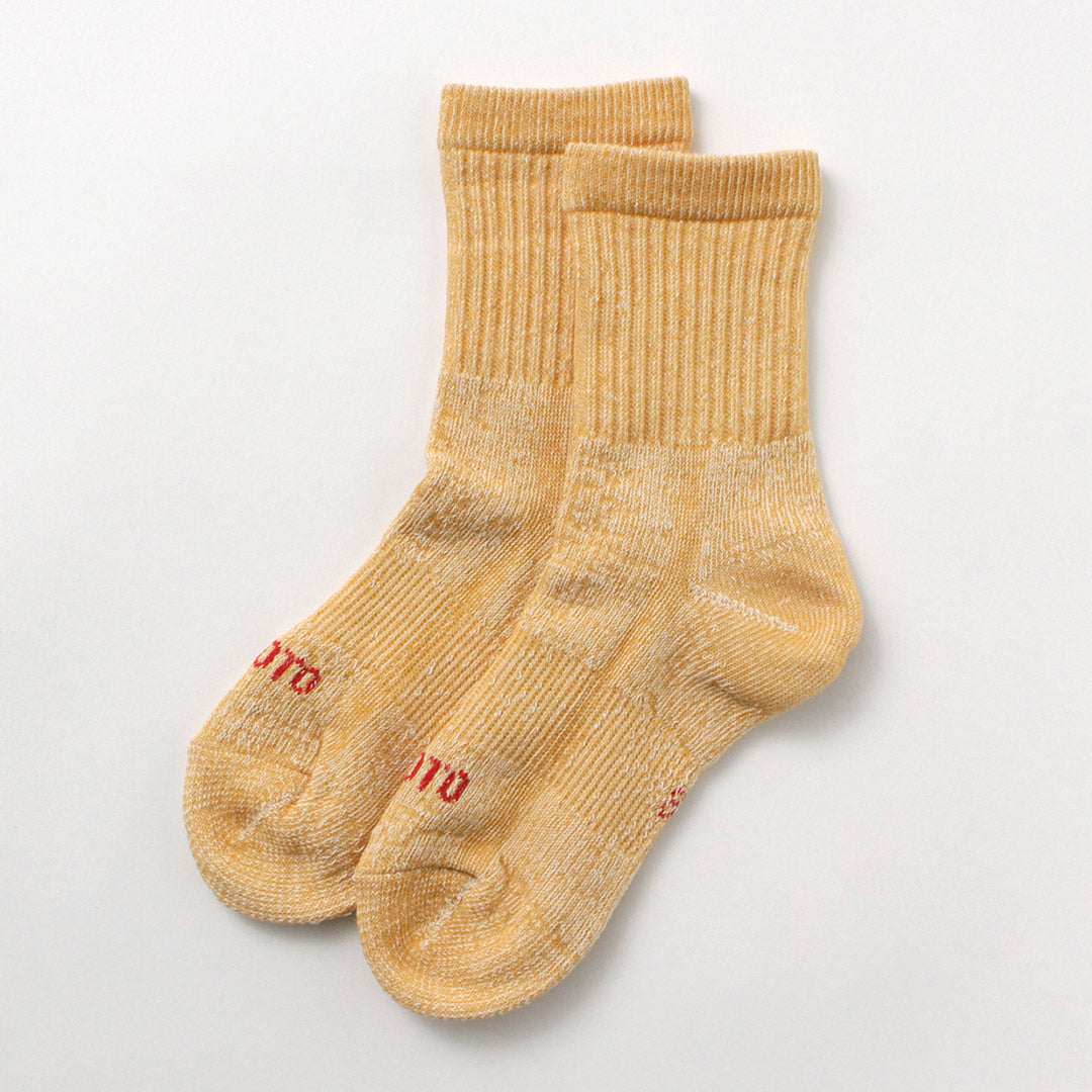 Rototo / Double Face Mini Crew Socks有機棉