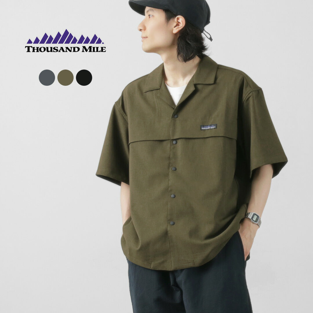 THOUSAND MILE / Short Sleeve Open Collar Shirt