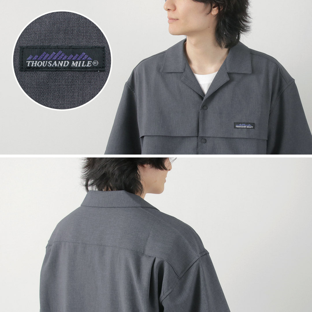 THOUSAND MILE / Short Sleeve Open Collar Shirt