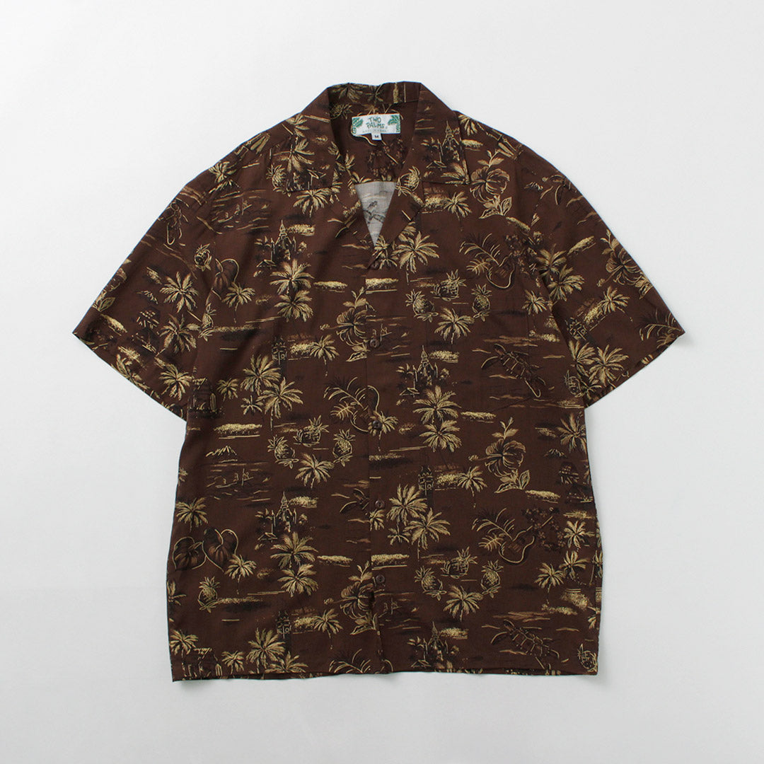 Two Palms / Hawaiian Shirt Golden Vintage