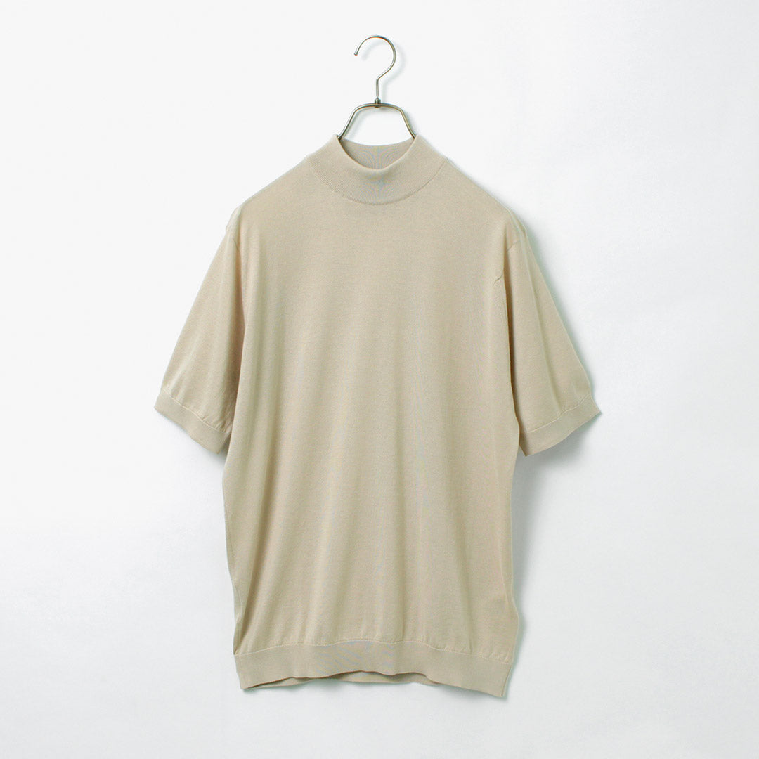 John Smedley / Sea Island Cotton 30 게이지 모의 목 니트