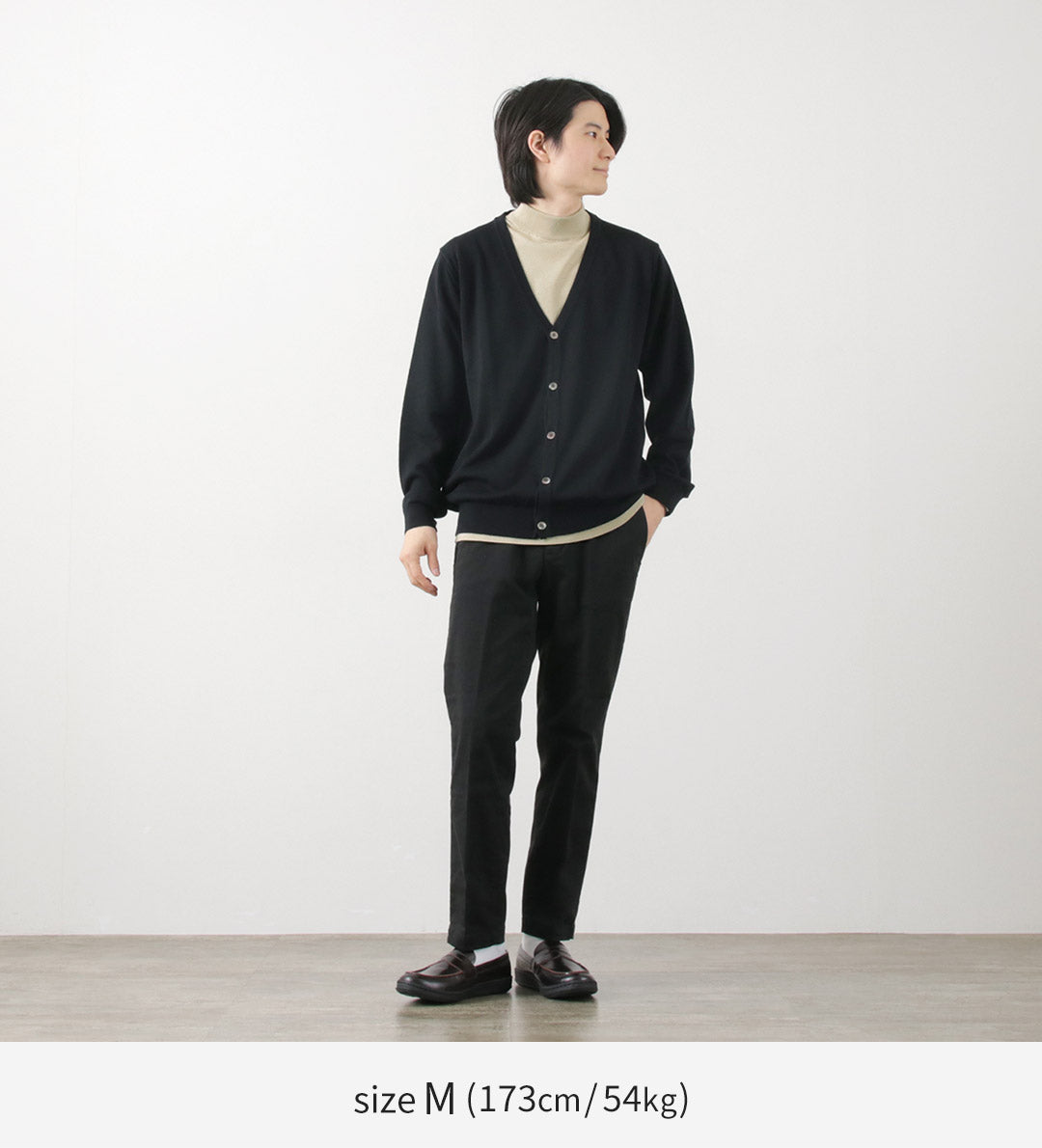 John Smedley / Sea Island Cotton 30 게이지 모의 목 니트