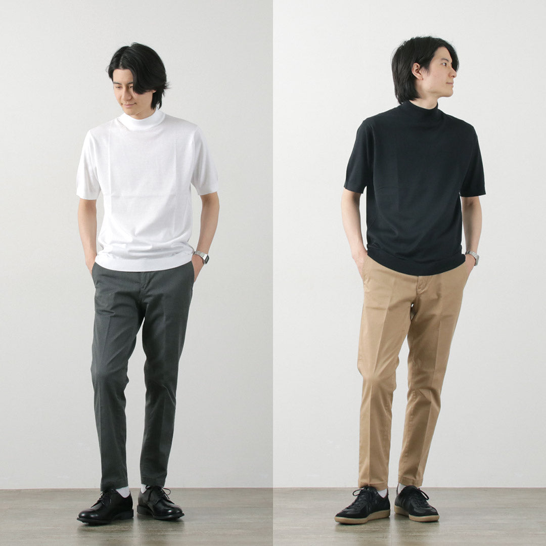 John Smedley / Sea Island Cotton 30 게이지 모의 목 니트