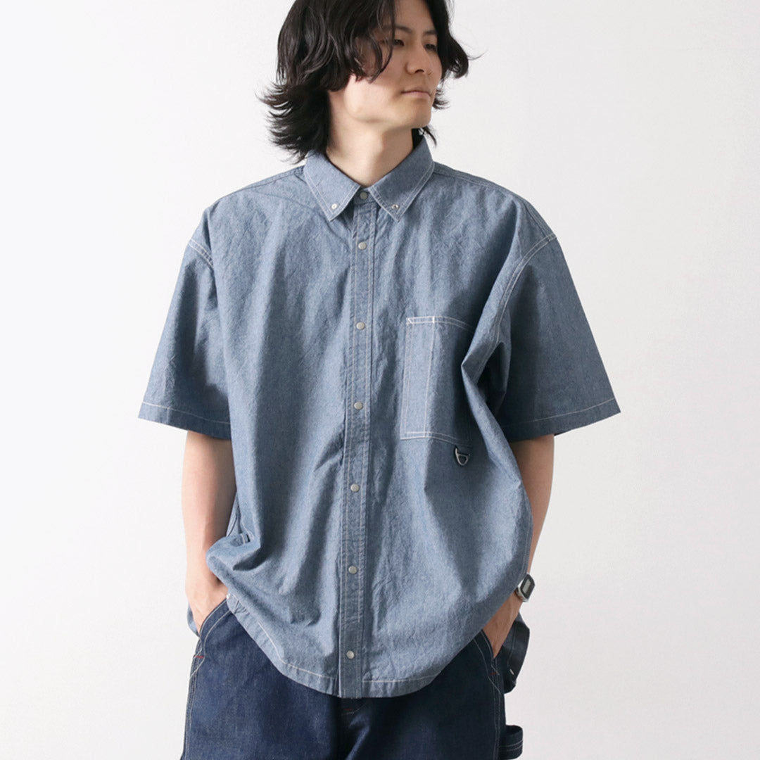 GARAGE GREEN WORKS / Half Sleeve Dungaree Shirt