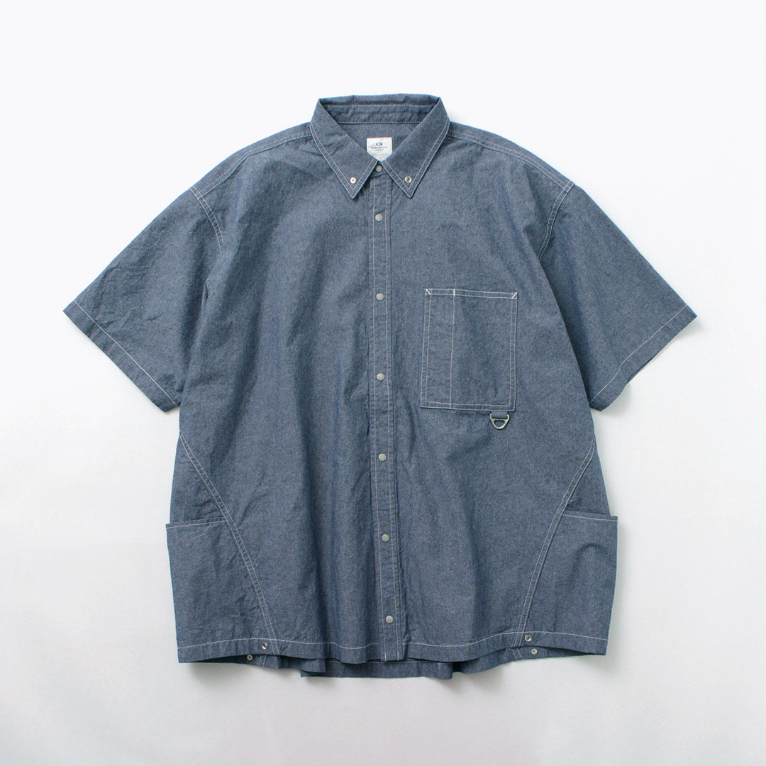 GARAGE GREEN WORKS / Half Sleeve Dungaree Shirt