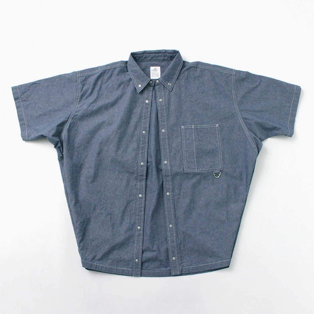 GARAGE GREEN WORKS / Half Sleeve Dungaree Shirt