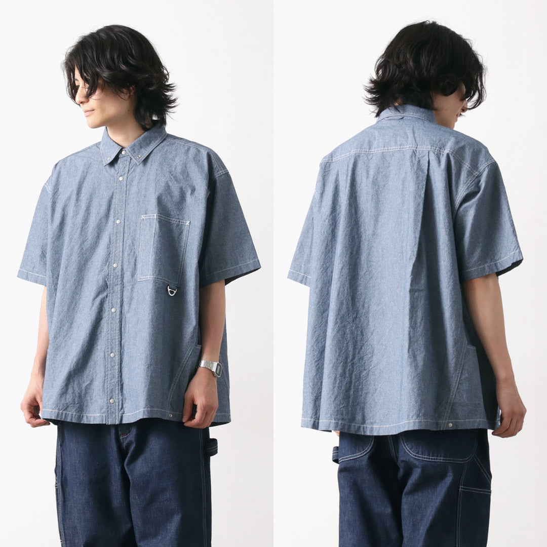 GARAGE GREEN WORKS / Half Sleeve Dungaree Shirt