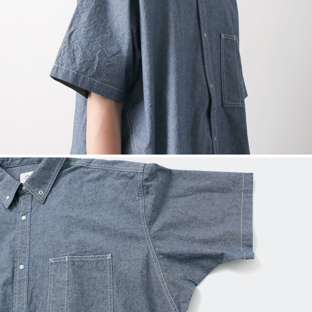 GARAGE GREEN WORKS / Half Sleeve Dungaree Shirt